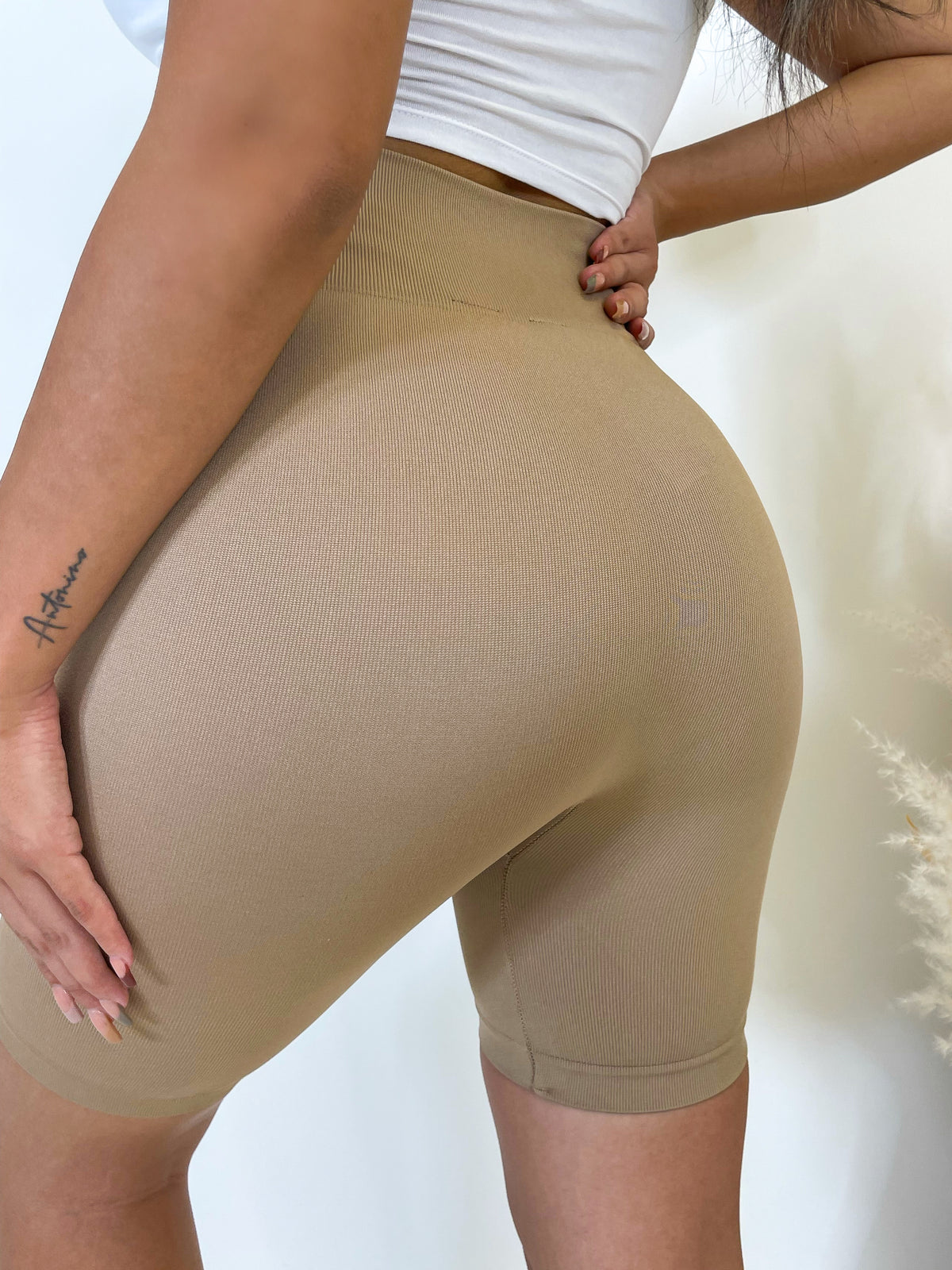 Kayce Biker Shorts Mocha) Laura's Boutique, Inc - Main Image