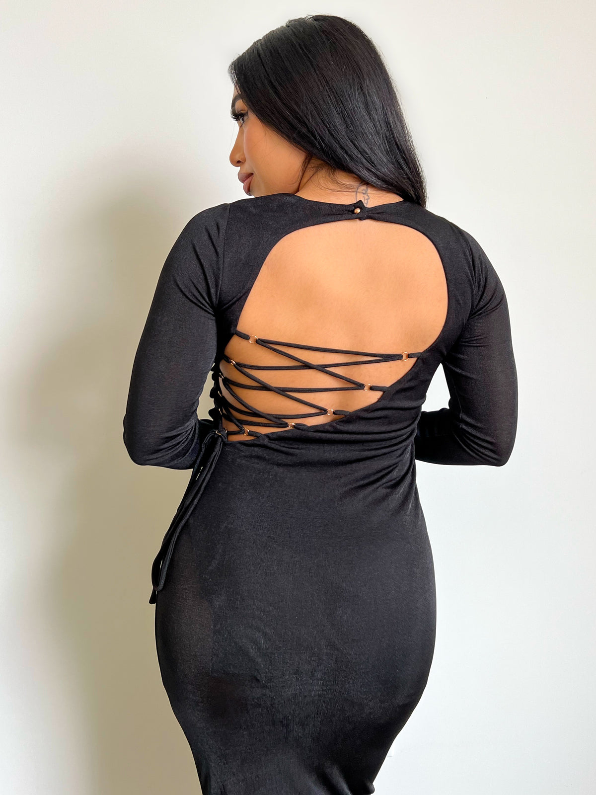 Pamela Long Dress (Black)