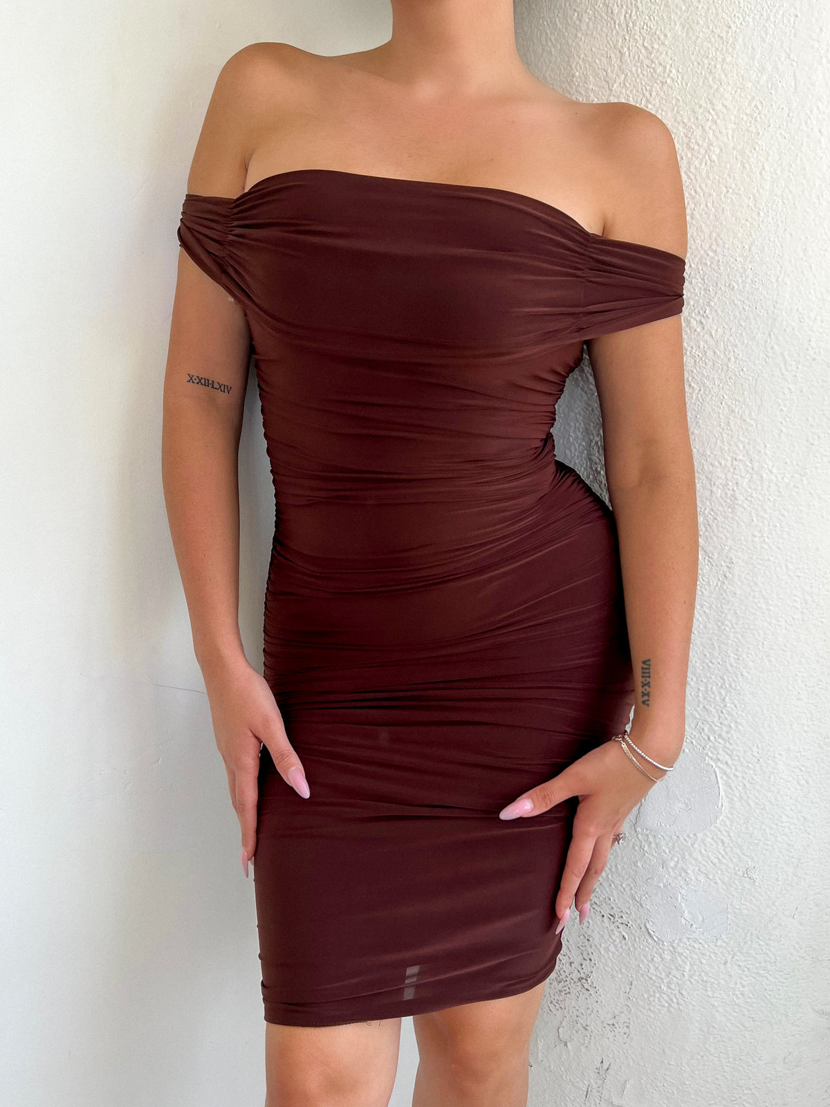 Serena Dress (Brown)