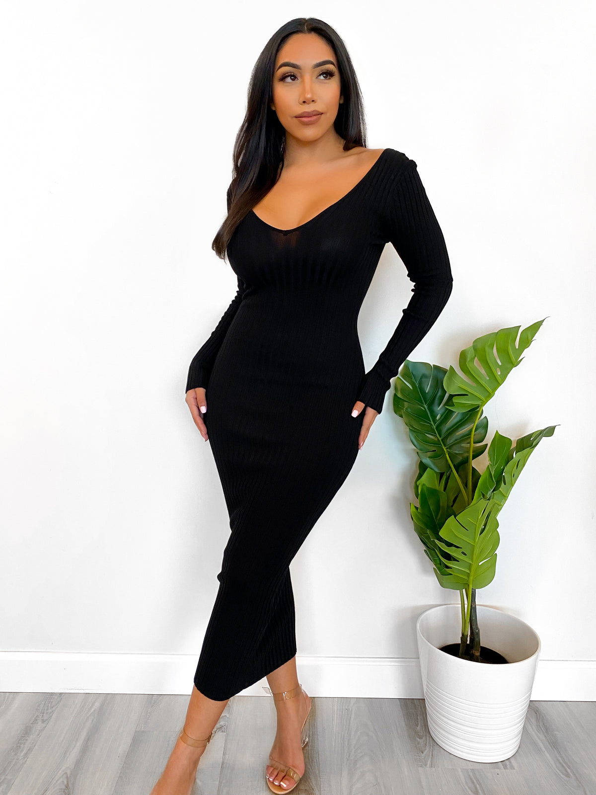 Laura's Fav Knit Dress (Black) - Laura's Boutique, Inc Laura's Fav Knit Dress (Black) - Laura's Boutique, Inc
