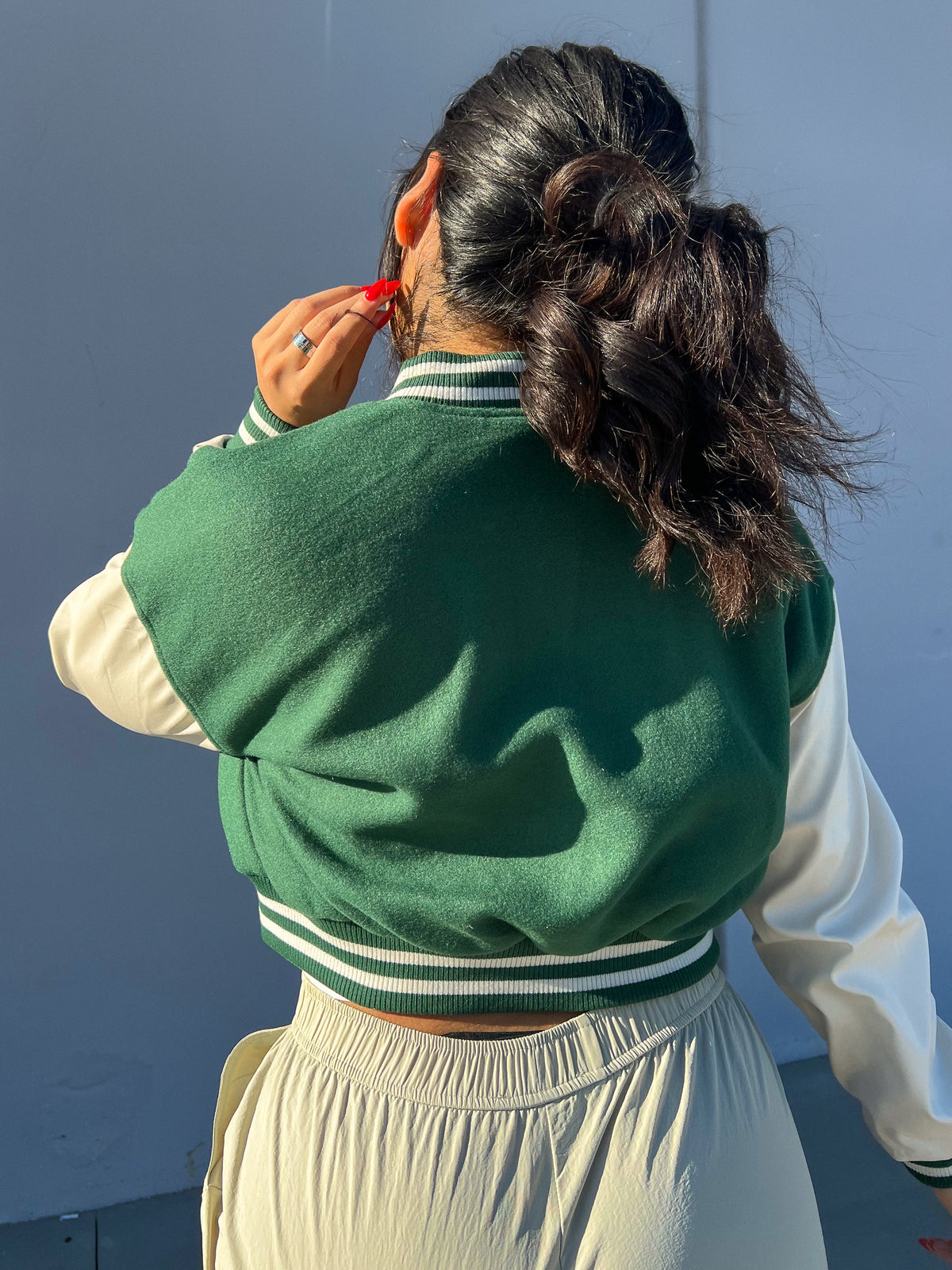 Victoria Varsity Jacket (Green)