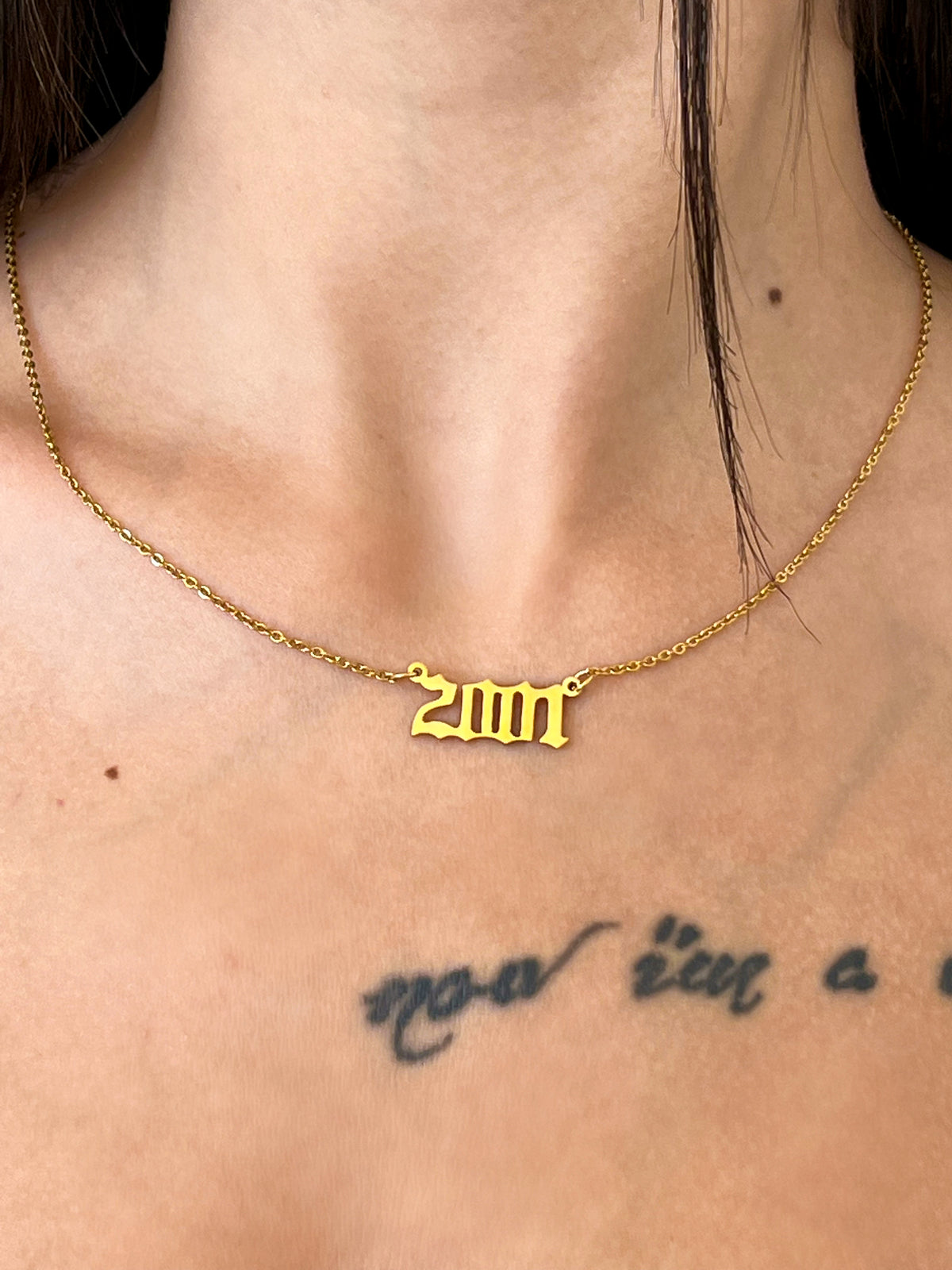Birth Year Necklace (Gold)