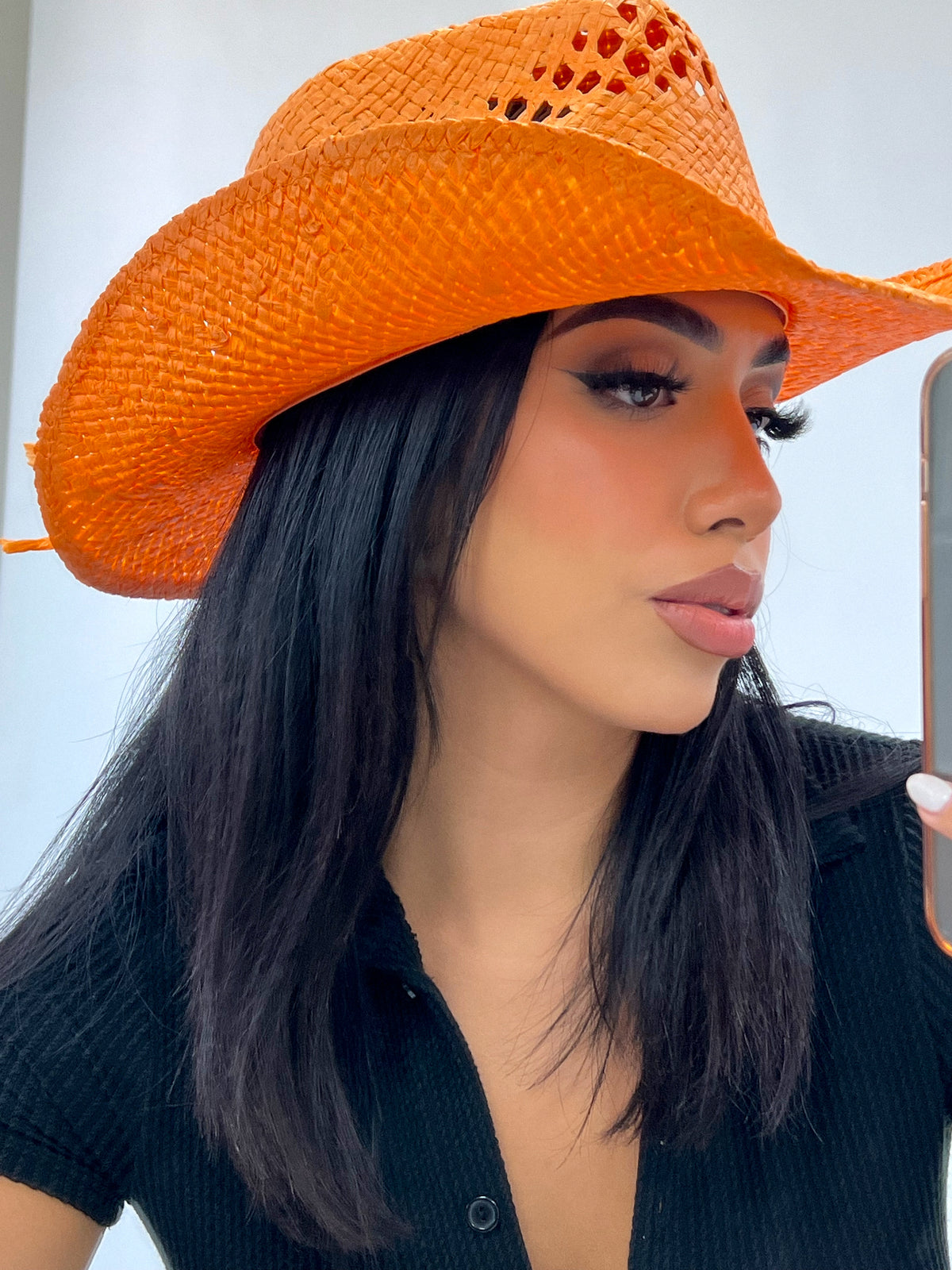 Jolene Cowgirl Hat (Orange)
