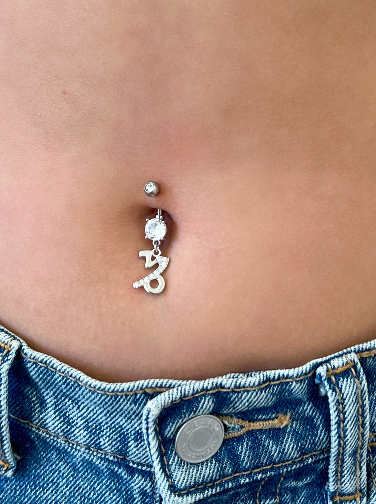 Petra Zodiac Belly Piercing (Silver)