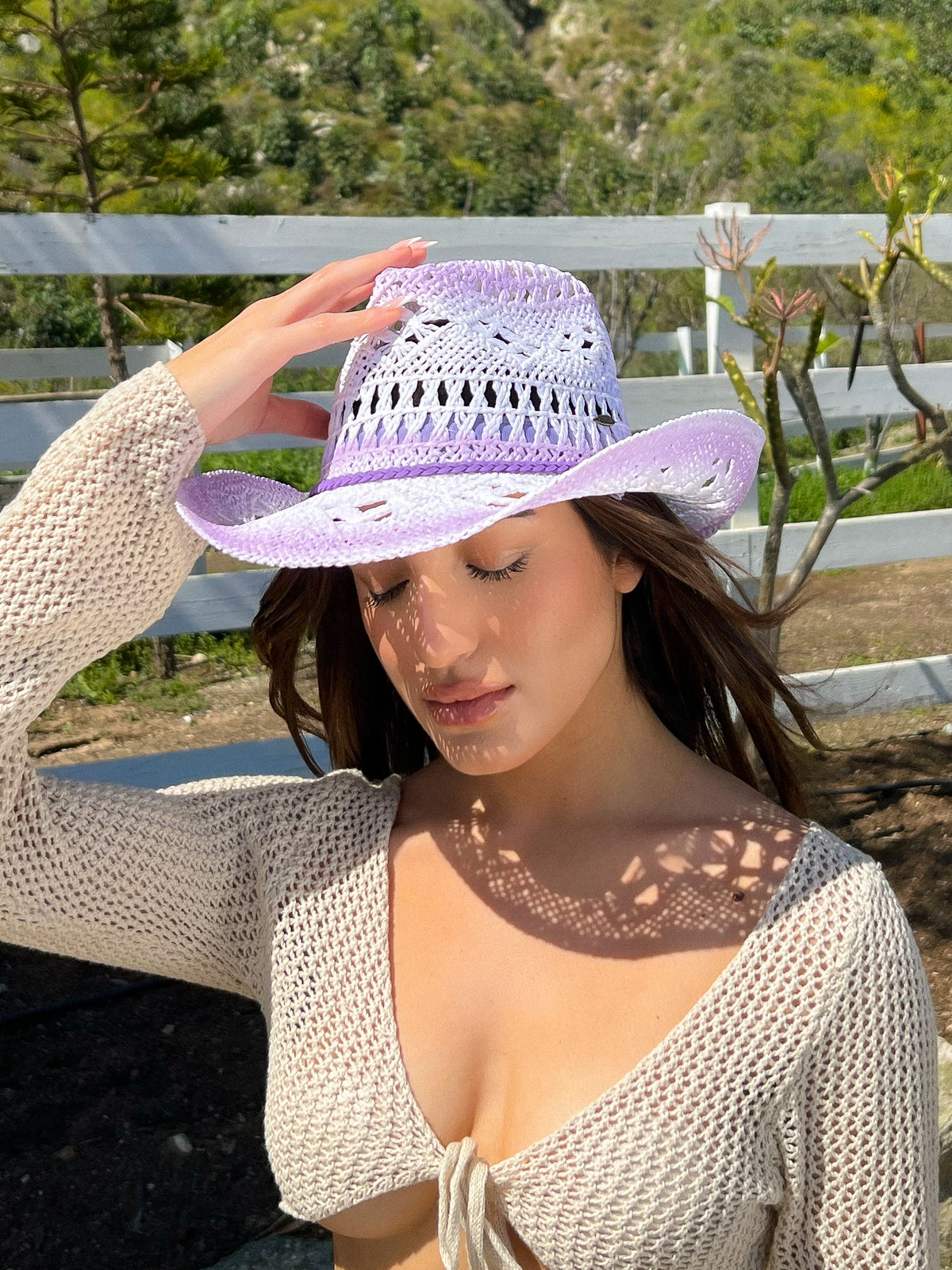 Danielle Cowgirl Hat (Lavender)