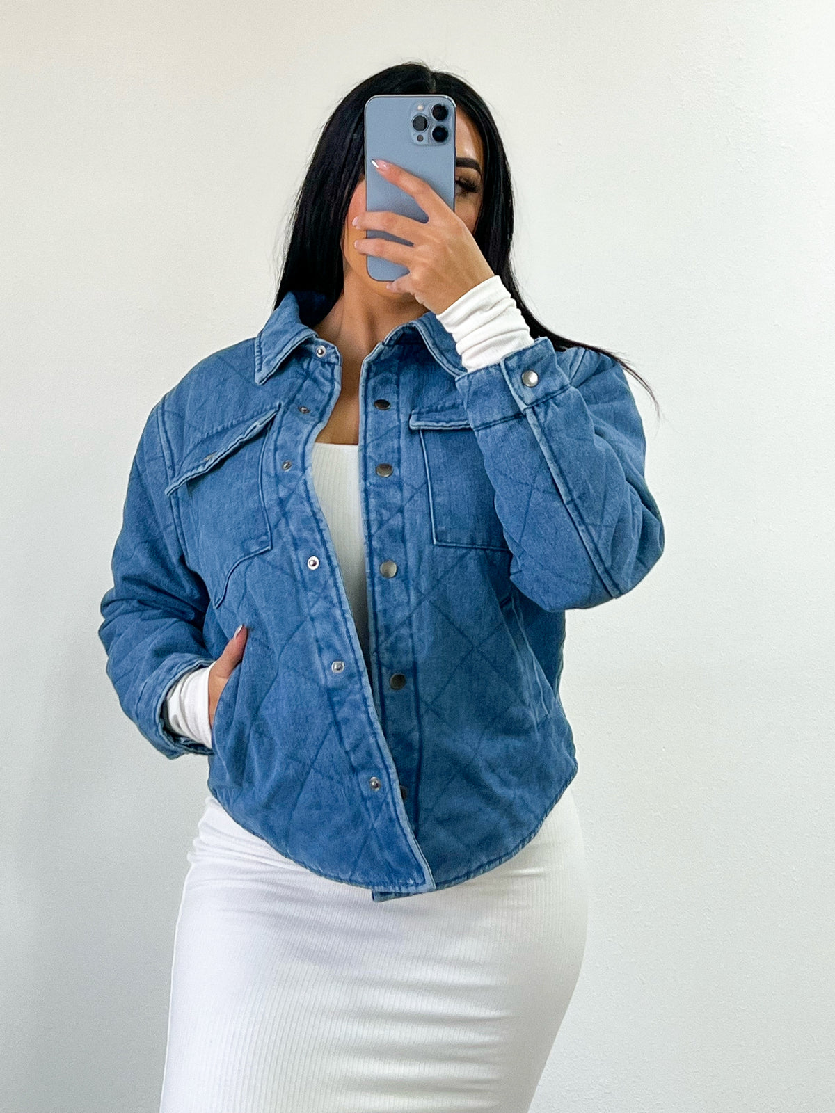 Sasha Jacket (Md. Denim)