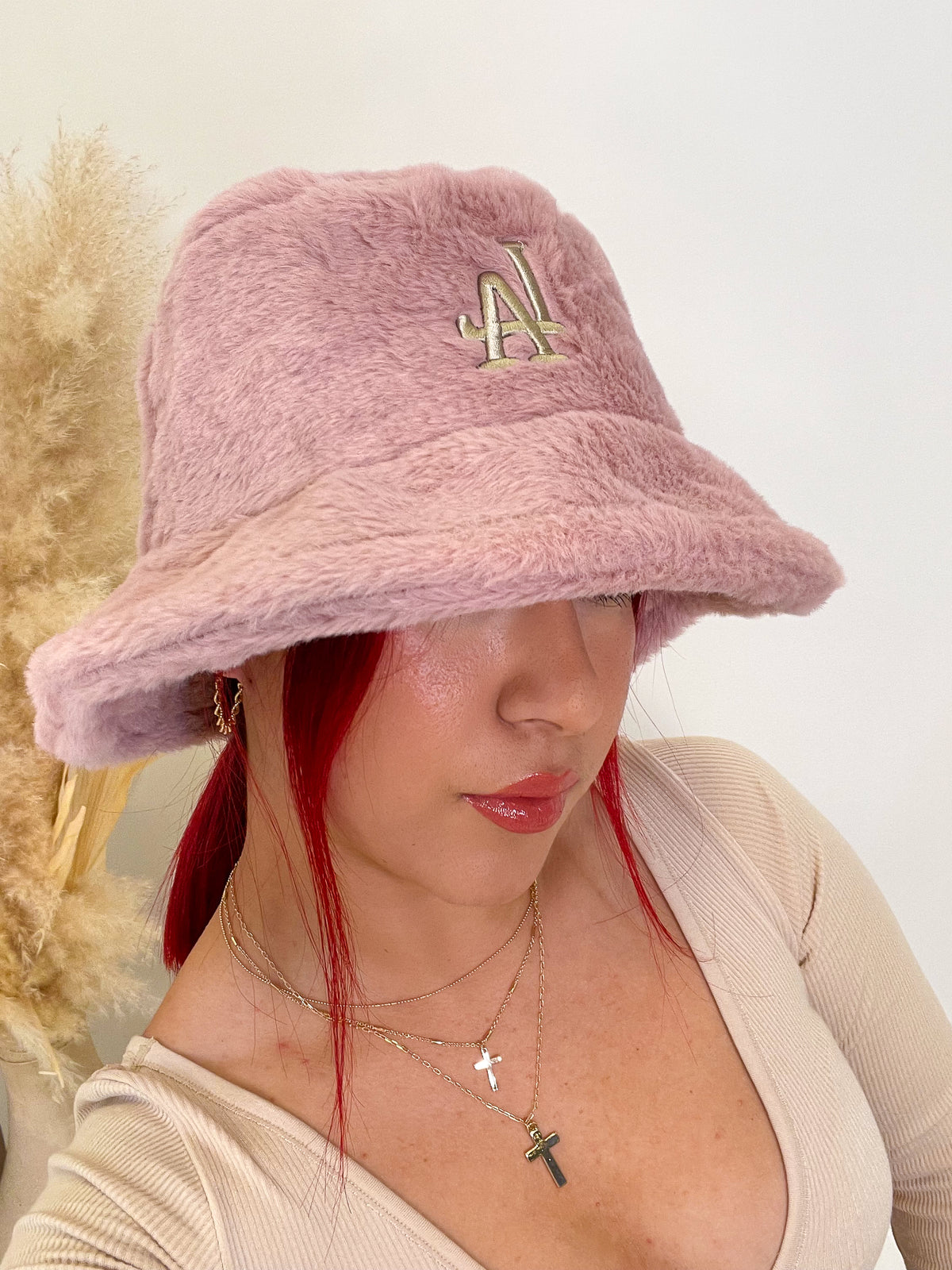 LA Bucket Hat (Blush)