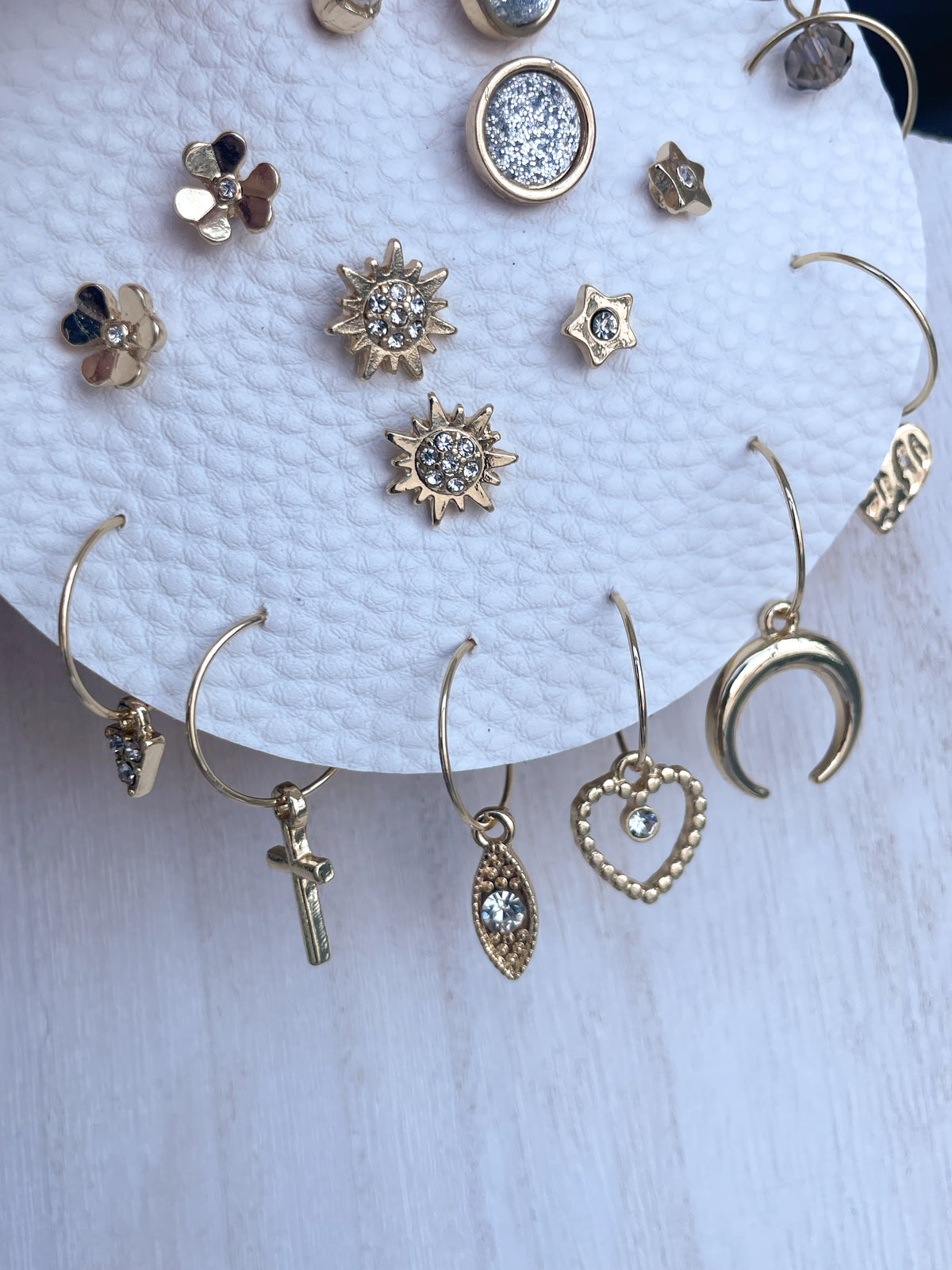 Celeste Earrings Set (Gold)
