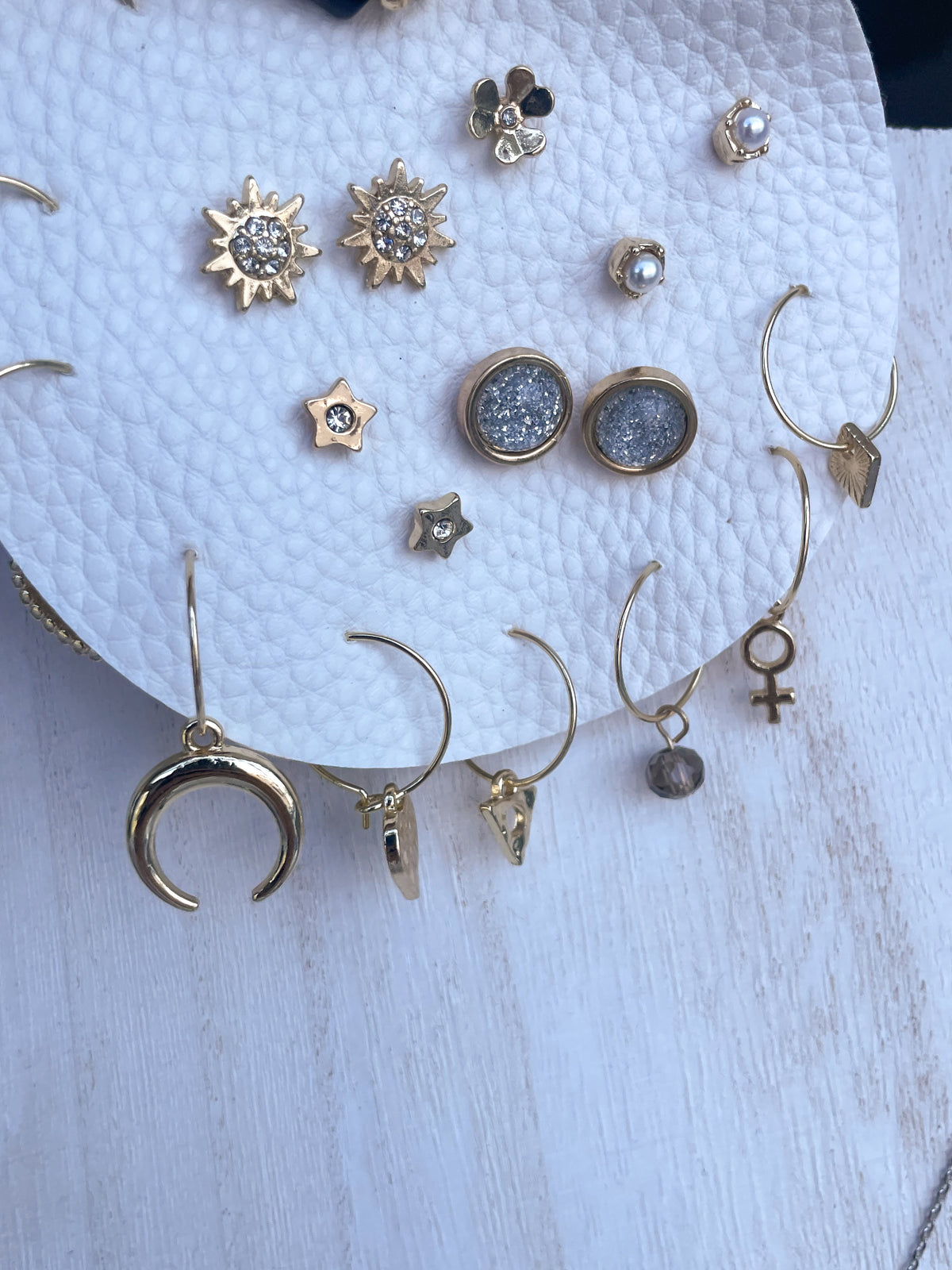 Celeste Earrings Set (Gold)