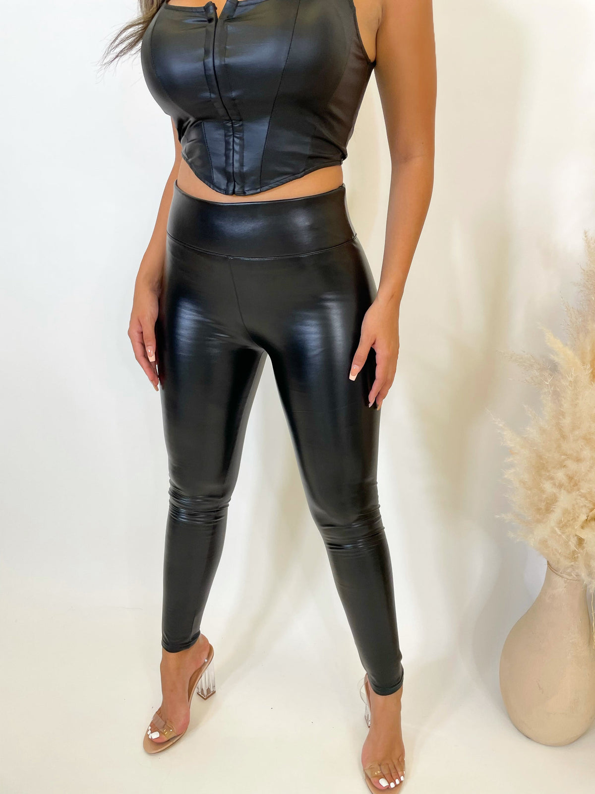 Grace Leather Pants (Black)