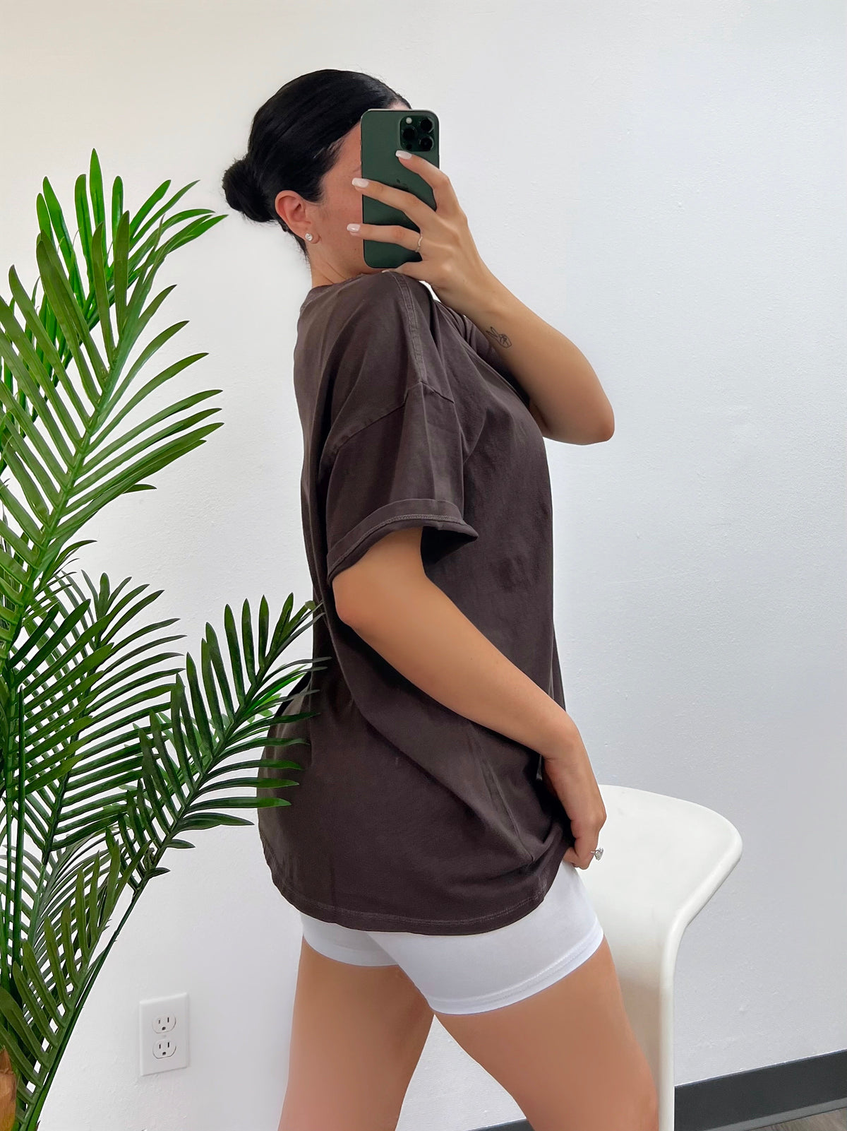 Claire Oversized T-Shirt (Dk. Chocolate)