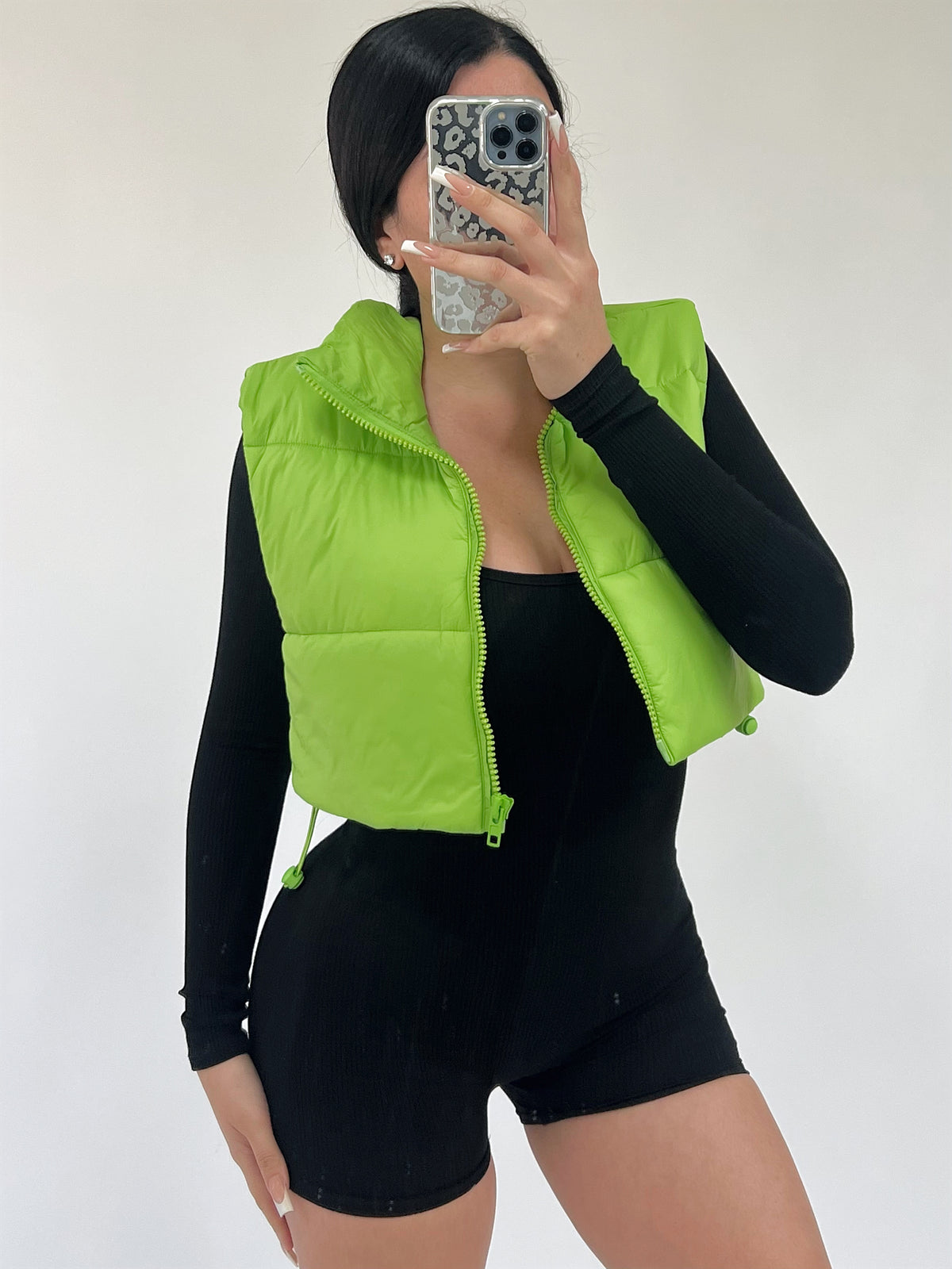 Janiyah Puffer Vest (Green)