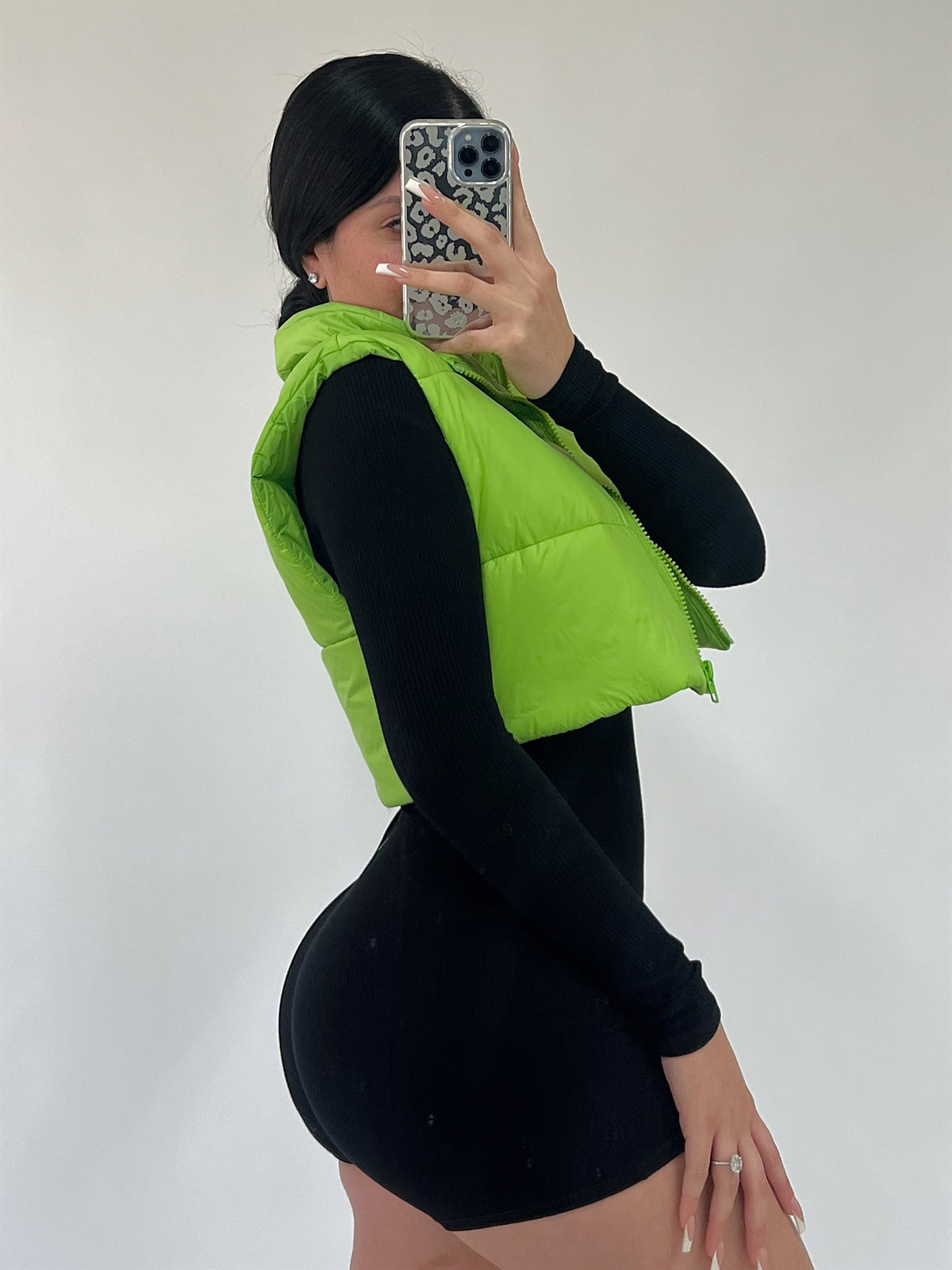 Janiyah Puffer Vest (Green)