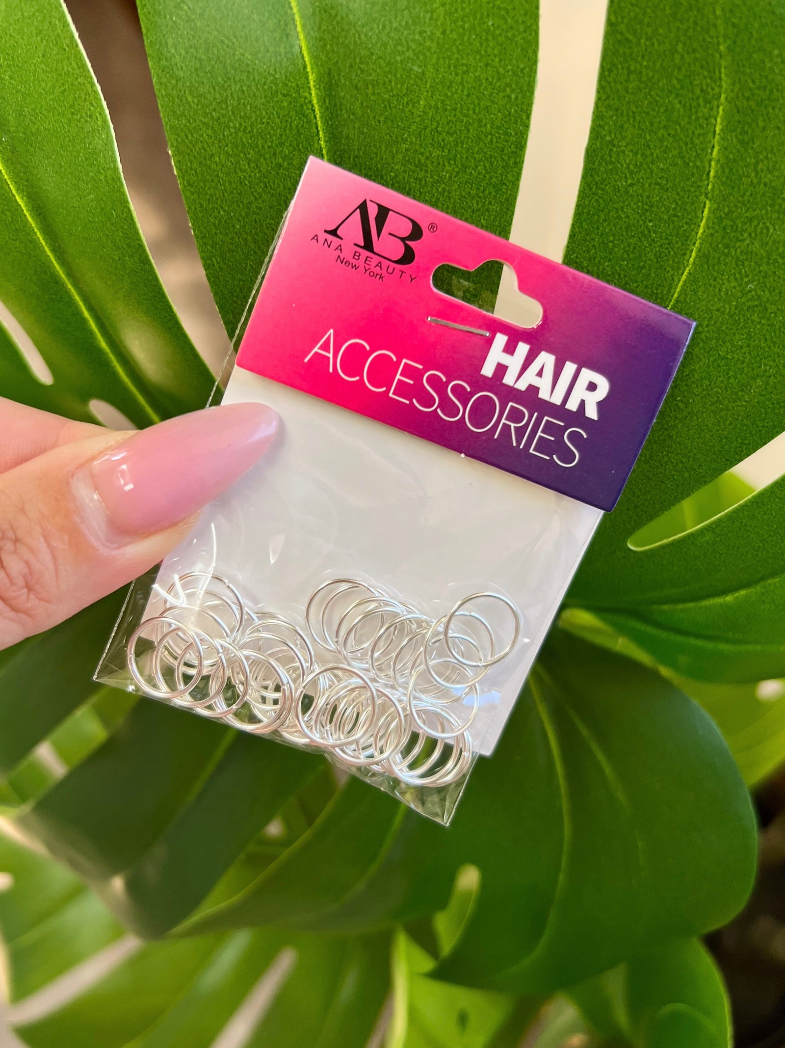 Ivy Metal Hair Ring Clips (Silver)