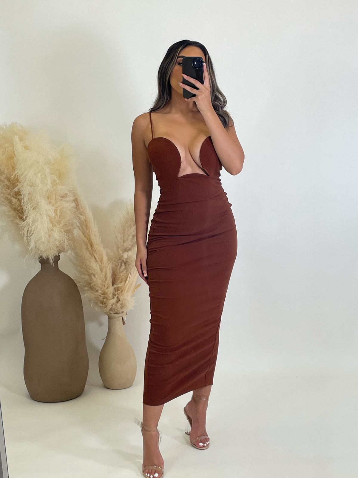 Chelsea Dress (Brown)